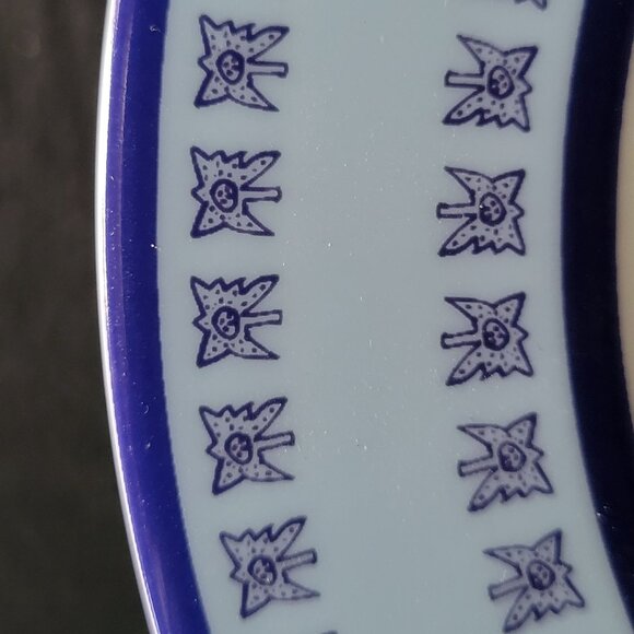 Set of Four Ganges Gallery Indian Artist Jogen Chowdhury Salad Plates - Picture 3 of 5